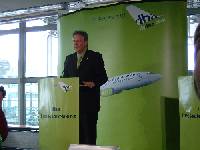 Gewinne, viele neue Strecken und g�nstige Tickets bei DBA verk�ndete heute in M�nchen Hans Rudolf W�hrl, Vorsitzender des Aufsichtsrates des Unternehmens. Bild: reiselust24.de